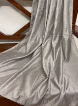 Gray Embroidered Dupatta Cotton Blend, Viscose Silk Shawl, Dupatta, Abaya DP17 - £8.61 GBP