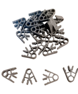 23 K&#39;Nex Knex Light Grey 2 Way building Connectors Parts Pieces Lot - €4,98 EUR