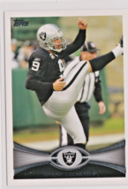 Shane Lechler Oakland Raiders Punter 2012 Topps Card # 302 Near Mint - $1.77