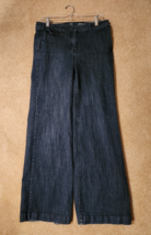 NY&amp;C Denim Blue Jean Womens Low Rise Wide Leg Flare Trouser  Size 10 Tall - £15.56 GBP