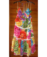 FARM Rio Rainbow Chita Floral Midi Dress M Cut Out NWT $335 - £91.68 GBP