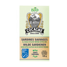 Cocagne Portugal - Canned Sardines in Organic Olive Oil - 5 tins x 120 gr - $36.95