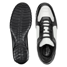 Men's Belvedere Sneakers Corvo Ostrich/Soft Italian Leather Black/White Y36 image 2