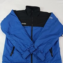 Columbia Titanium Men's Black & Blue Fleece Full Zip Jacket Pockets Size Large image 13