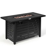 42 Inch 60 000 BTU Rectangular Propane Fire Pit Table with Waterproof Co... - $584.81 CAD