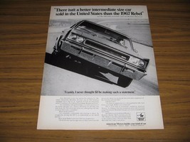 1966 Print Ad 1967 AMC American Motors Rebel SST Hardtop on Test Track - £10.78 GBP