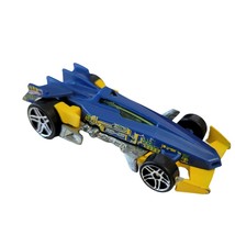 Hot Wheels 2010 RD-01 Drones Car Metalflake Blue w/ Yellow HW Trick Trac... - $5.44