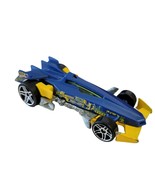 Hot Wheels 2010 RD-01 Drones Car Metalflake Blue w/ Yellow HW Trick Trac... - $103.57 MXN