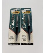 Vintage Bic Citation Ball Point Pen Refillable Black/Silver Medium Lot O... - $556.66 MXN