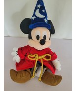 Mickey Mouse Sorcerer Plush 13&quot; Disney Parks Stuffed Animal Toy Fantasia... - $11.99