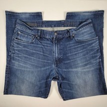 Gap 1969 Jeans Mens 38x32 Standard Fit Denim Blue 100% Cotton - $27.96