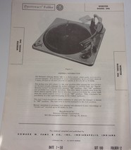 Vintage PhotoFact Webster Model 346  Instructions 1950 - $7.99