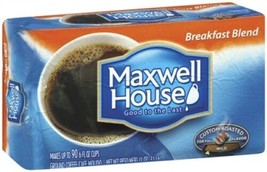 Maxwell House Breakfast Blend Ground Coffee Mild Custom Roasted 11 Oz Vacuum Bag - £10.19 GBP