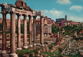 VINTAGE POST CARD RUINS OF ROME 1960&#39;S UNPOSTED 6 X 4 PHOTO CARD - £6.94 GBP