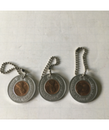 Las Vegas club casino vintage encased penny on chain lot of three - $19.75