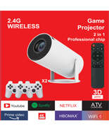 Wireless Game Projector - MAX300 Portable 4k High-Definition Wireless Co... - $130.91 CAD+