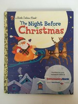 The Night Before Christmas Little Golden Book Children&#39;s Holiday Bedtime Story - £2.39 GBP