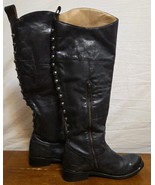 Stetson Womens Black Leather Size 10 Era Over The Knee Boots Vintage  - $2,774.14 MXN