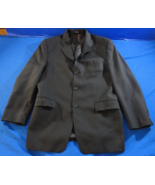 3 Button DKNY Designer Suit Jacket Man&#39;s Classic Spring GRAY PINSTRIPE 40R - $43.55