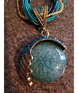 1Pc ~ Bohemian Jewelry ~ Statement Necklace ~ Rhinestone ~ Gem ~ Pendant... - £17.55 GBP