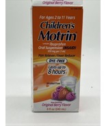 Motrin Children&#39;s Ibuprofen Oral Suspension Dye-Free  Original Berry 8oz... - $7.23 CAD