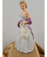 Wedgewood and Co Bone China Figurine Eileen &quot;Debutante&quot; 1930s Hand Painted - $81.31 CAD