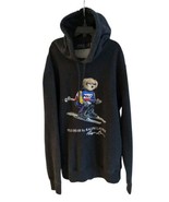 Polo Ralph Lauren Men&#39;s Avery Grey Polo Ski Bear Pullover Hoodie Small  - £74.24 GBP