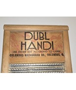 Vintage Small Dubl Handi Columbus Washboard Co. Double Sided Hand Cleani... - $25.83