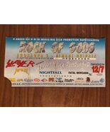 Vintage 1st Rock of Gods Ticket Greece 1996 – Slayer-  Motörhead - $94.05
