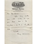 PERCY HAMMOND Autograph letter, nicely signed - £8.17 GBP