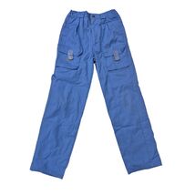 Vintage 80s/90s  Pierre Bonee Poly/Cotton Blue Cargo Pants Sz M Youth 12/14 - $28.71