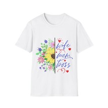 &quot;Wife, Mom, Boss&quot; Mother&#39;s Day Unisex Softstyle T-Shirt - £23.95 GBP+