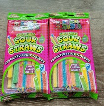 (2)  Sour Dudes Candy, Soft Filled Sour Straws. 4.5oz Packages. Assorted... - $18.69
