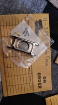 NEW VTG 70&#39;s Seiko Seikosha Art Deco Watch Case w/ Crystal Silver  11-3809 ZW674 - £36.44 GBP