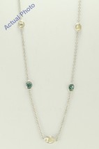 14k White Millenial Sunrise white blue Diamond necklace (3.3 Ct J-K blue SI-VS) - £4,306.76 GBP