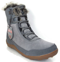 Columbia Women&#39;s Mink Shorty Gray Faux Fur Omni-Heat Waterproof Boots, BL6545 - £57.72 GBP