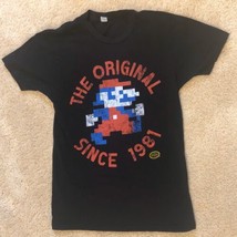 Super Mario Bros. Nintendo T-Shirt Men&#39;s Small Black Video Game Shirt - £7.02 GBP