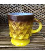 Vintage Anchor Hocking Fire-King Gold Kimberly Diamond Pattern Coffee Cu... - $16.41 CAD