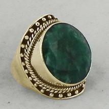 925 Sterling Silver Emerald Sz 2-14 Gold/Rose Gold Plated Ring Women RSV-1396 - £37.59 GBP+