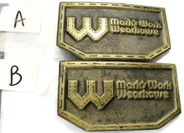 Vintage W Mark&#39;s Work Warehouse Belt Buckle Spec Cast Denver Colorado - £33.96 GBP