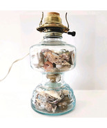 Vintage Handmade Lamp Maine Sea Shells Sea Glass MCM Working Nautical GstRm - $69.99