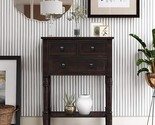 Entryway Narrow Console, Rustic Slim Accent Sofa Table, With 3 Storage D... - $293.99