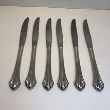 6 Dinner Knives Oneida Bancroft Flatware Glossy 9&quot; - £23.29 GBP