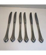 6 Dinner Knives Oneida Bancroft Flatware Glossy 9&quot; - £23.34 GBP