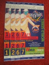 MLB New York Mets World Series Full Unused Ticket Stubs Games 1, 2, 6, 7 @ Shea - £3.12 GBP