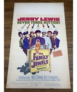 The Family Jewels 1965 US Original Window Card Movie Poster Jerry Lewis ... - £40.86 GBP