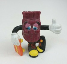 Vintage 1987 Calrab Applause California Raisin With Orange Skateboard 2&quot; Figure - £5.29 GBP