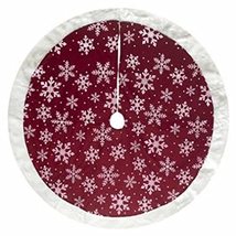 48&quot; Red/SLV Tree Skirt - $57.70 CAD