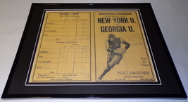 1930 NYU vs Georgia Football 11x14 Framed Repro Scorecard - £31.28 GBP