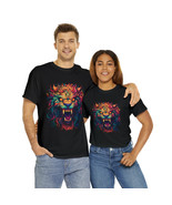 psychedelic lion t shirt pyscho crazy colors gift tee stocking stuffer idea - £12.98 GBP+